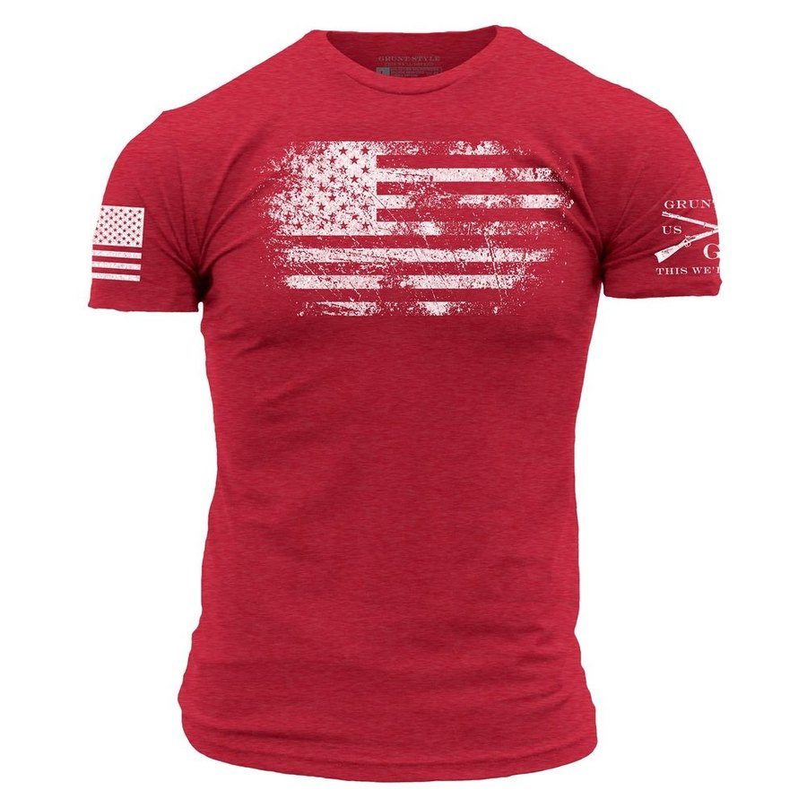 ダーティー・ステイツ・オブ・アメリカ Vintage American T-Shirt - Red – Grunt Style, LLC