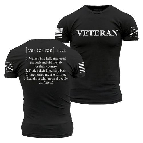 Grunt Style Veteran Defined T-Shirt - Black T-Shirt