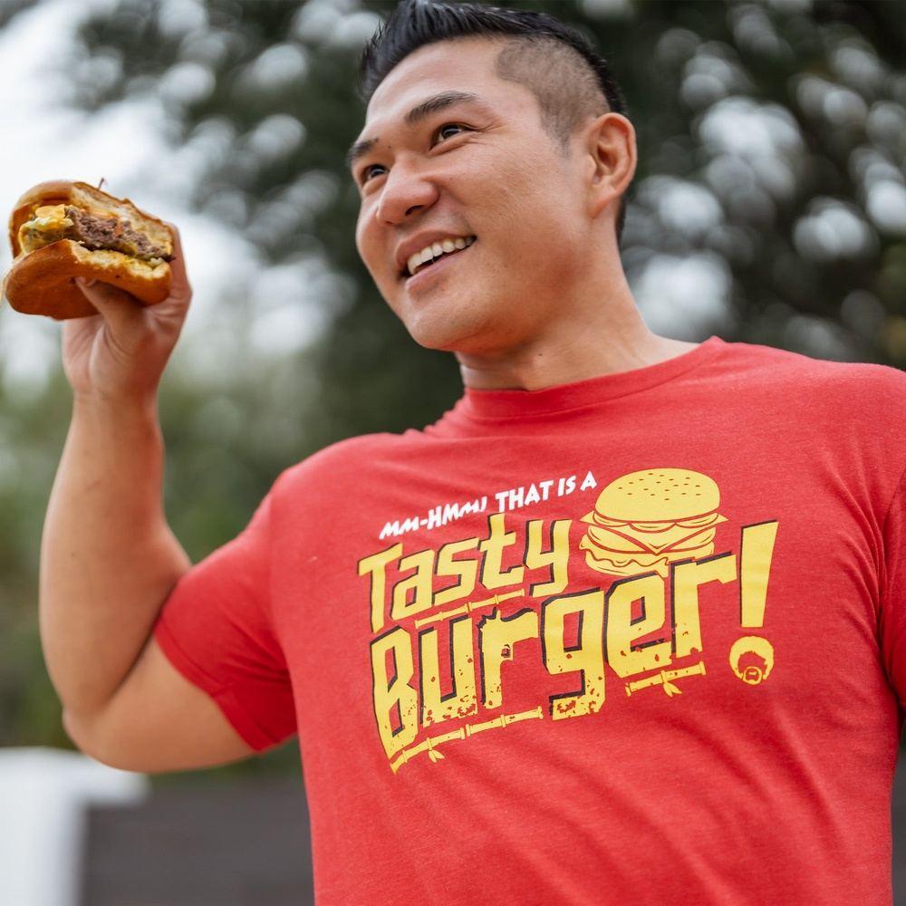 Tasty Burger T-Shirt - Red