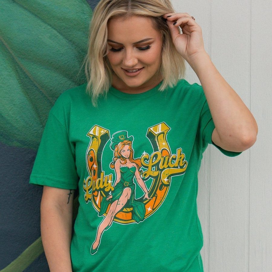 Next Level Ladies' Ideal T-Shirt - 100% Cotton, Basic Tee, Kelly Green, Size Large - View #4