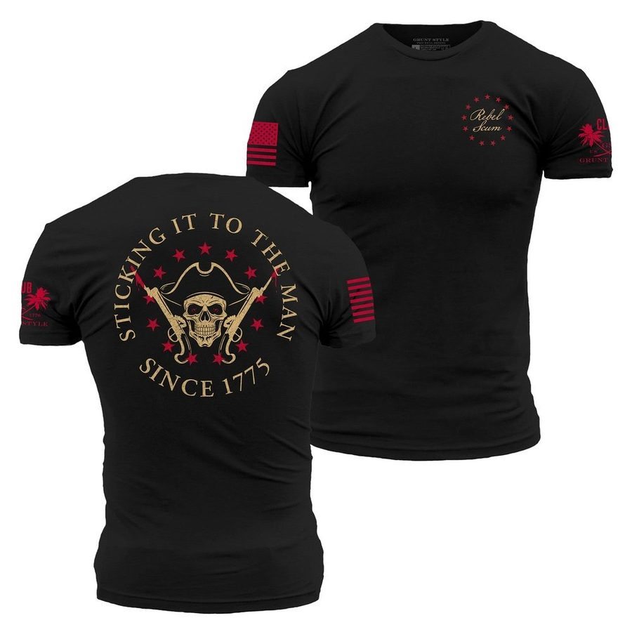 Sticking It To The Man T-Shirt - Black – Grunt Style, LLC