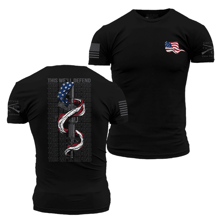 Patriotic T-Shirt - Gun Shirt - This We'll Defend 