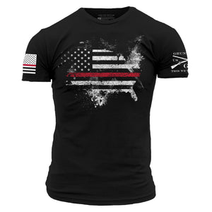 Red Line American Acid T-Shirt - Black
