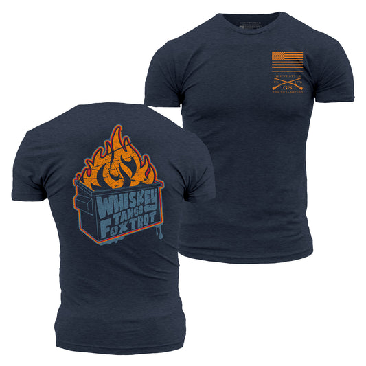 Dumpster Fire T-Shirt - Midnight Navy