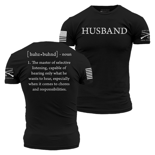 Husband Defined T-Shirt - Black