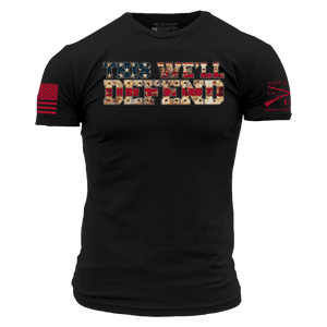 Red Blood This We'll Defend T-Shirt - Black
