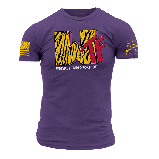 WTF Television T-Shirt - Purple Rush