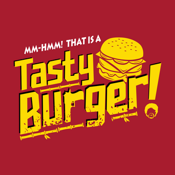 Tasty Burger T-Shirt - Red