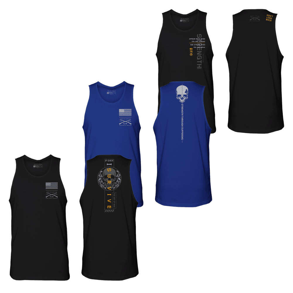 Guns Out 3 Pack of Training Tanks Grunt Style, LLC