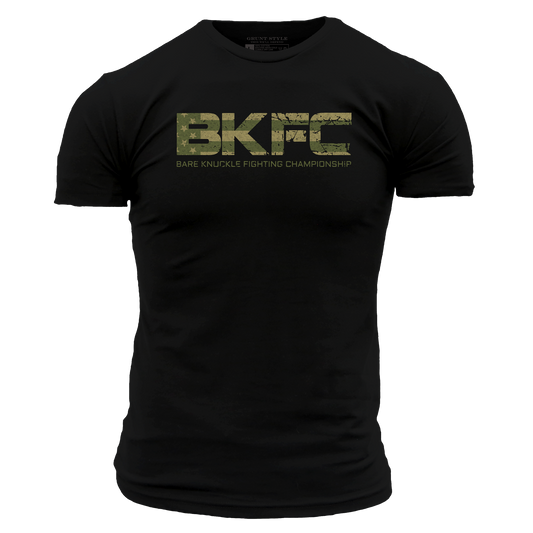 BKFC Camo Flag T-Shirt - Black