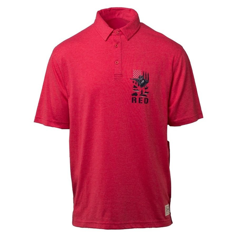 RED Friday Cruiser Polo - Heather Red – Grunt Style, LLC