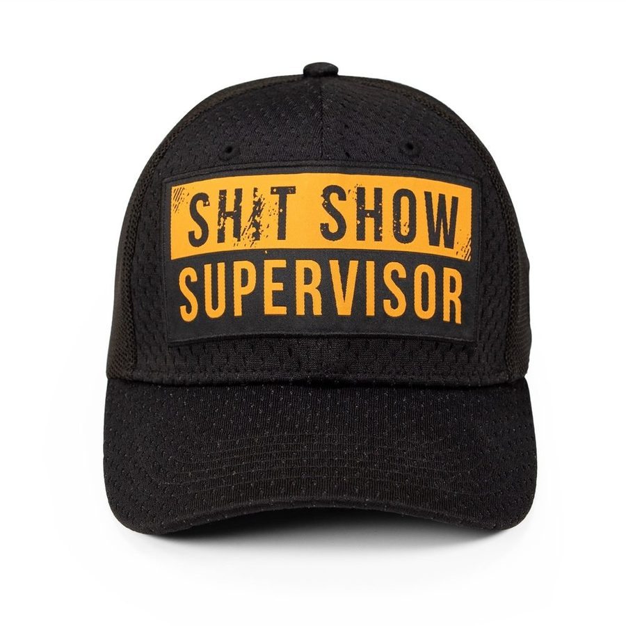 Sh*t Show Supervisor Stretch Fit Hat - Black – Grunt Style, LLC display picture 1