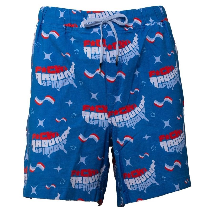 Getaway Casual Shorts - FAFO - Light Blue – Grunt Style, LLC