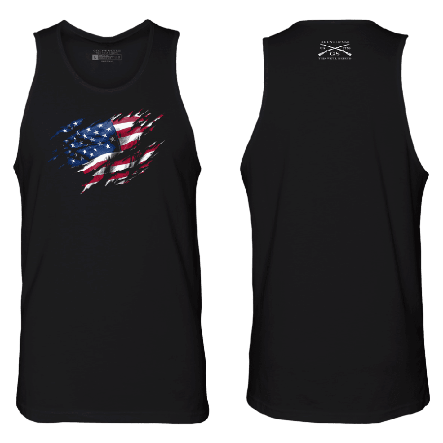 thumbnail image 2 of Grunt Style American Spartan Tank Top – Men's – Black – GS3516 2 of 3