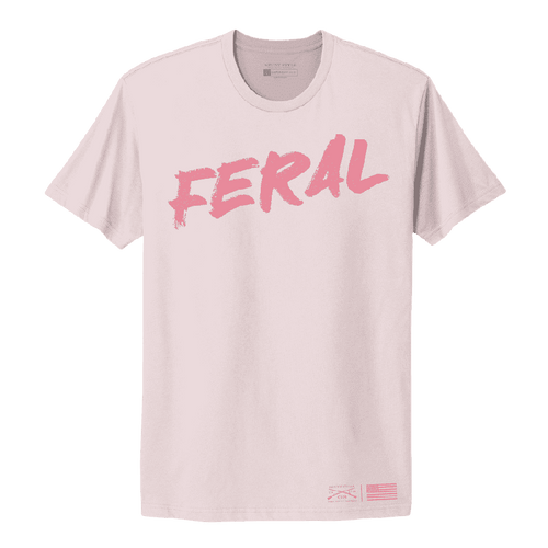 Grunt Style Women's Feral Boyfriend Fit T-Shirt - Light Pink-Web-Ready