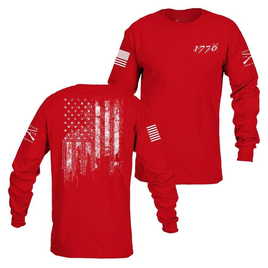 1776 Flag Long Sleeve - Red – Grunt Style, LLC