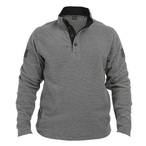 Fleece Henley - Gray