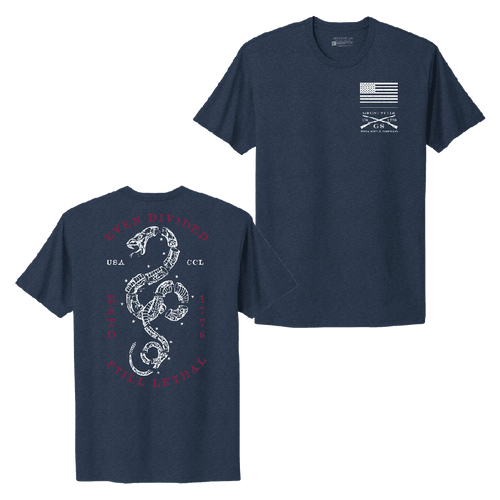 Women's Even Divided Boyfriend Fit T-Shirt - Midnight Navy