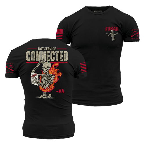 Not Service Connected T-Shirt - Black