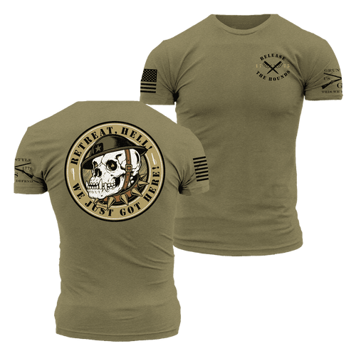 Release The Hounds T-Shirt - Military Green