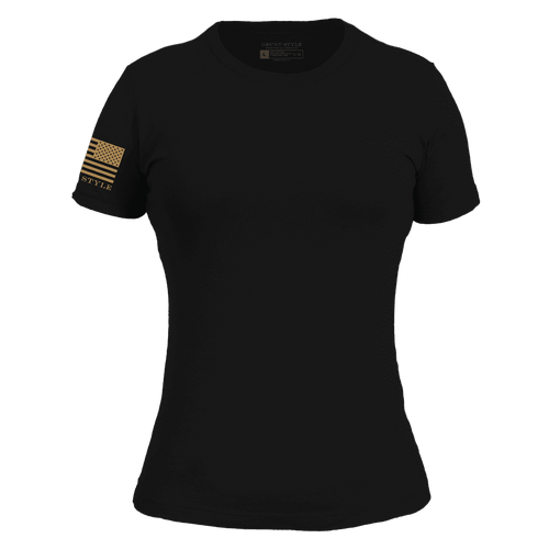Women's Basic Non-Rifle Slim Fit T-Shirt - Black