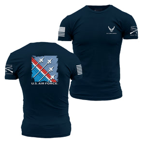 USAF - Finger-Four Formation T-Shirt - Midnight Navy