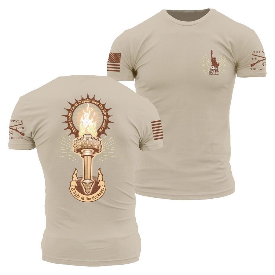 Light In The Darkness T-Shirt - Sand – Grunt Style