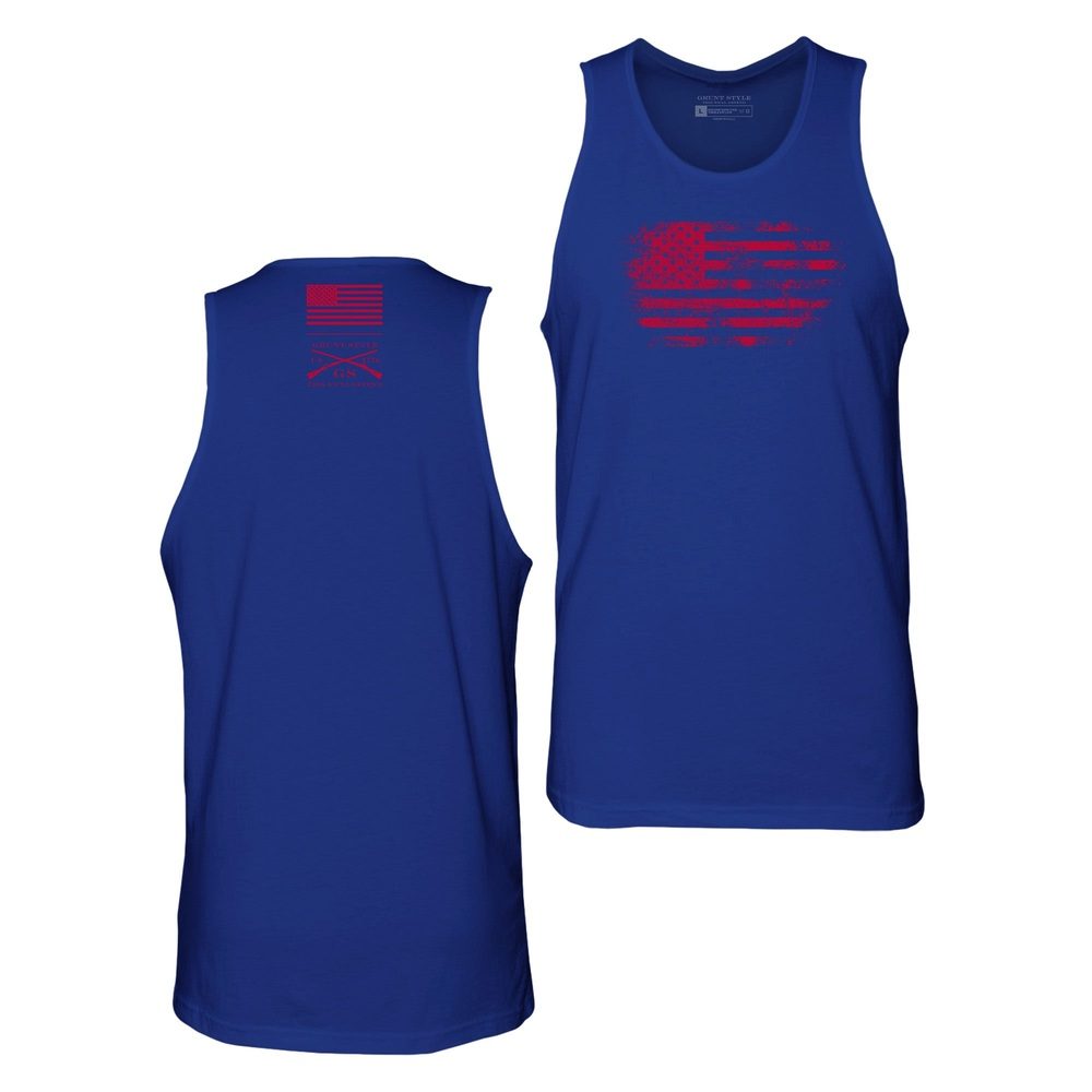Men's Vintage American Tank - Royal – Grunt Style, LLC