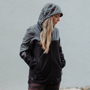Women's Premium Rain Jacket - Black