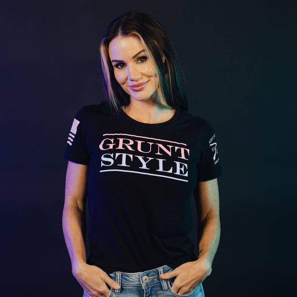 Women's Ombre Grunt Style Logo Tee Patriotic Apparel Grunt Style, LLC