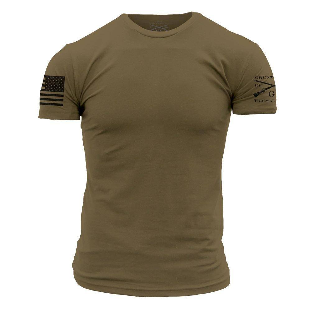 Basic Men's Grunt Style Tee Military Green – Grunt Style, LLC