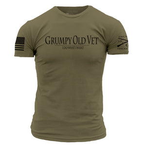 Grumpy Old Vet T-Shirt - Military Green