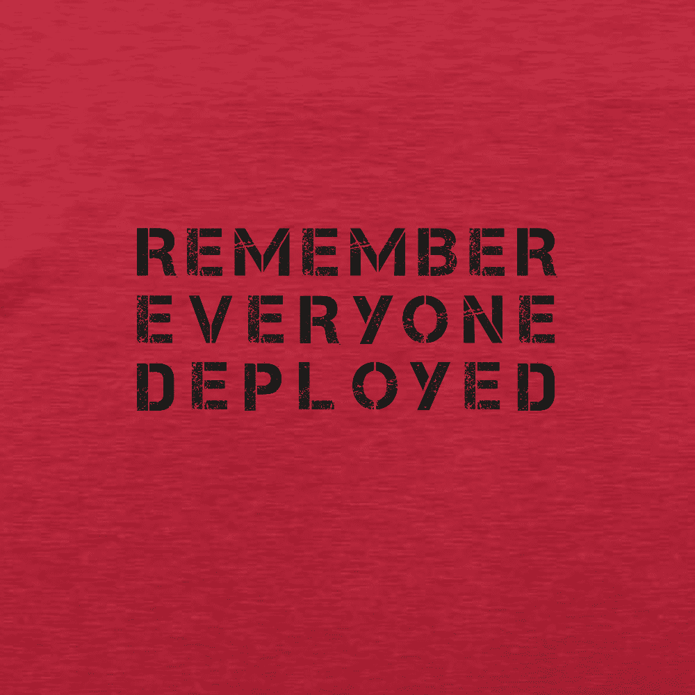 Men's Military Tees | R.E.D. All Forces - Red | Grunt Style 