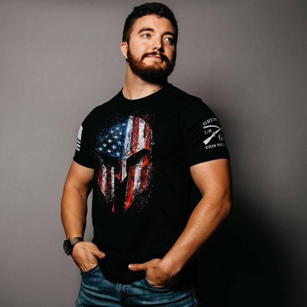 American Spartan 2.0 Patriotic Tee | Grunt Style 