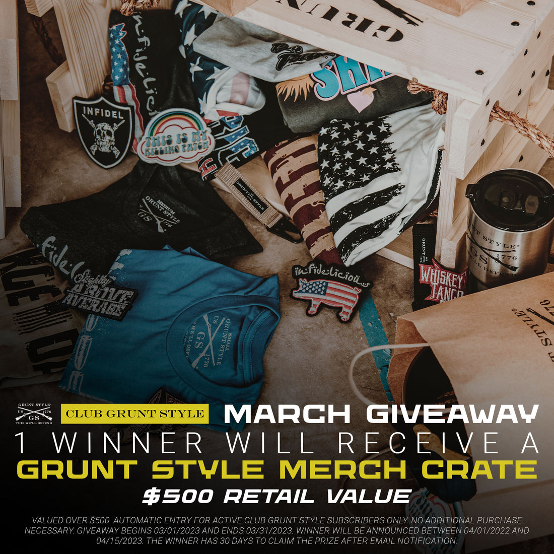 March 2023 Club Giveaway Grunt Style, LLC