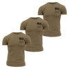 Grunt Style Basic Stacked Logo T-Shirts - 3-Pack - Tan T-Shirt