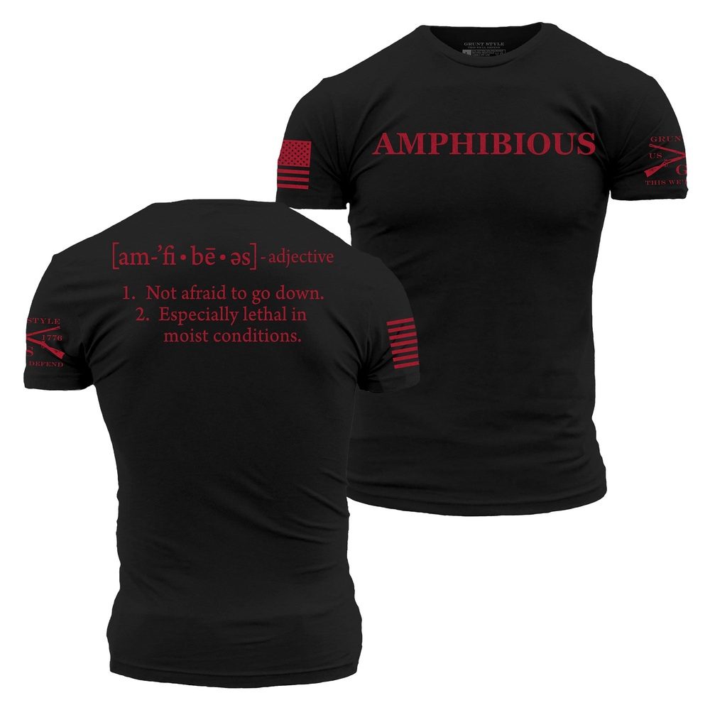Grunt Style Amphibious Defined T-Shirt - Black T-Shirt