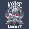 Grunt Style The Voice Of Liberty T-Shirt - Midnight Navy artwork