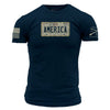 Grunt Style America Plate Men's Tee - Midnight Navy T-Shirt
