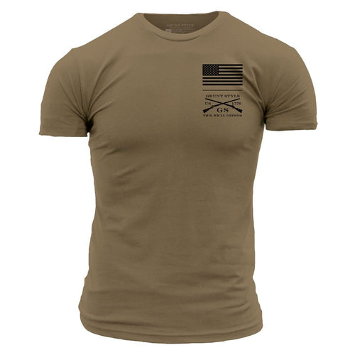 Grunt Style Basic Stacked Logo T-Shirt - Tan T-Shirt