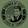 Grunt Style Knower Of Stuff Hoodie - Military Green artwork