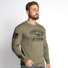 Grunt Style Strip Club Veteran Long Sleeve - Military Green ls tees