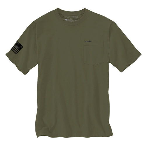 Grunt Style Basic Heavyweight Pocket T-Shirt - Military Green T-Shirt