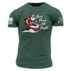 Grunt Style Goes Down All Night T-Shirt - Heather Forest Green T-Shirt
