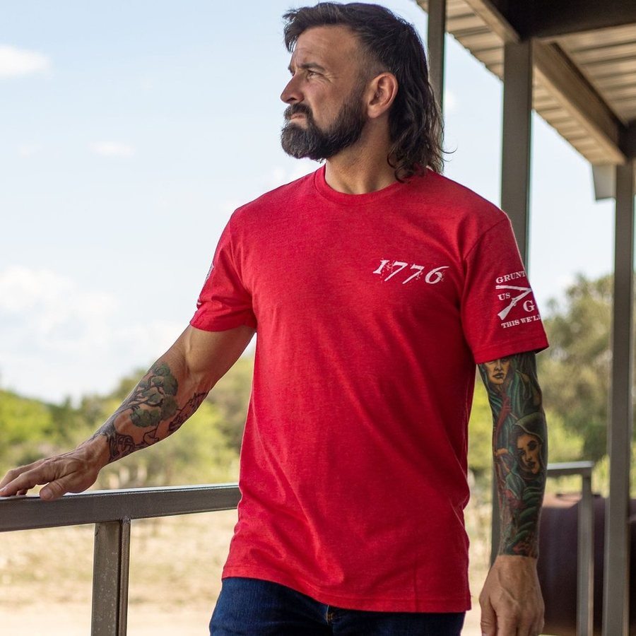 1776 Round Neck Short Sleeve T-Shirt