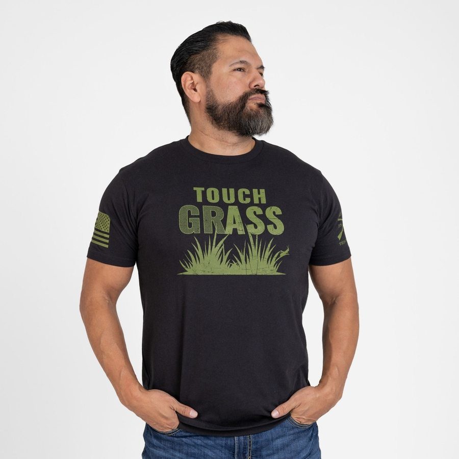 Grunt Style Touch Grass T-Shirt - Black T-Shirt