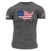Grunt Style Bennington 1777 Flag T-Shirt - Dark Heather Gray T-Shirt