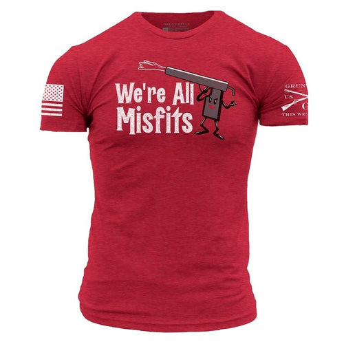 Grunt Style We're All Misfits T-Shirt - Red 