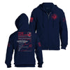 Grunt Style The Healer Full-Zip Hoodie - Navy full-zip hoods