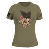 Grunt Style Women's Beautiful Badass Revolution Slim Fit T-Shirt - Military Green T-Shirt